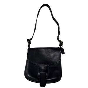 1970s Vintage Coach Bonnie Cashin black Courier bag NYC Classic rare